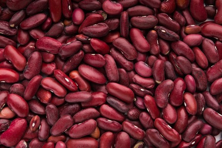 Red kidney bean texture background, top view, closeupの写真素材