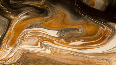 Beautiful nature pattern with mixed brown color stains, panoramaの写真素材