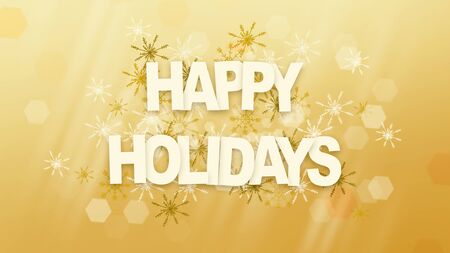 Sparkling luxury greeting card with text Happy Holidaysの写真素材