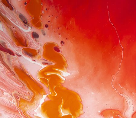 Color mixing. Contemporary art, design, fashion red abstract swirls