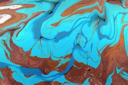 Textile colorful seamless pattern cover, wrapping paper background. Ebru aqua ink painting on water.