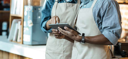 Social media, internet and online order during social distancing. Upset young african american...