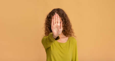 Social distance during COVID-19 pandemic, no comments or gesturesの写真素材