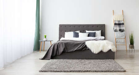Minimalist style, comfortable contemporary home interior and ad in blogの写真素材