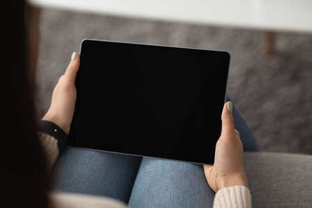 Modern devices at home, communication, work online and health careの写真素材