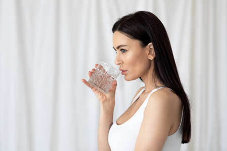 Health care and beauty. Useful habit, weight loss and dietの写真素材