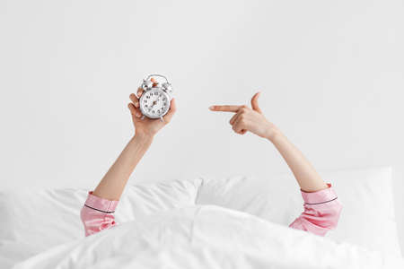 Time to work, wake up early in morning, energy, vitalityの写真素材