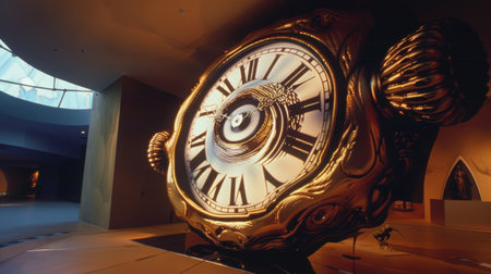 Large Giant Clock In Museumの素材