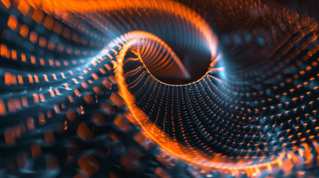 Abstract Orange And Blue Spiralの素材