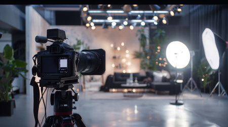 Camera Setup In A Studioの素材