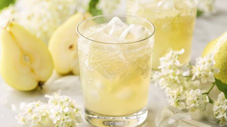 Close Up of a Glass of Lemonadeの素材