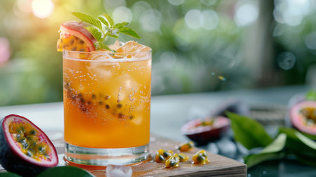 Close Up of Drink on Tableの素材