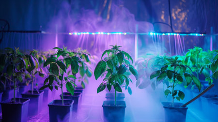 Indoor Plant Growth Under LED Lightsの素材