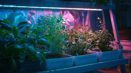 Indoor Plants Under Grow Lightsの素材