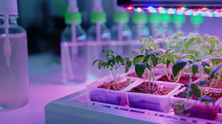 Indoor Plant Growth Under LED Lightsの素材