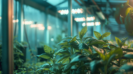 Indoor Plants Under Artificial Lightの素材