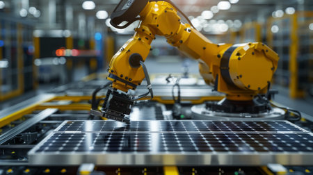 Robotic Arm Installing Solar Panelの素材