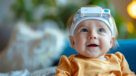 Baby Wearing Headband With Cameraの素材