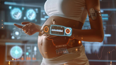 Woman in White Shirt Holding Cell Phoneの素材