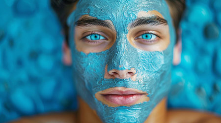 Man Wearing Blue Maskの素材