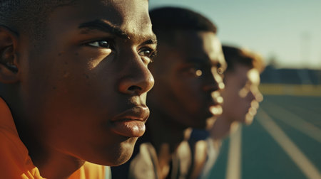 Group of Men Standing Togetherの素材