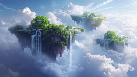 Floating Trees Ascending in the Skyの素材