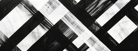 Intricate Black and White Patternの素材