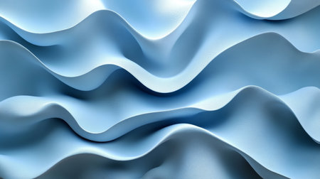 Light blue fabric with gentle waves creates an elegant texture ideal for fashion design and interior decor projects. Generative AIの素材
