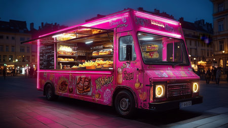 Freshly baked fruit tarts cooling on a rack in a pastry shop during a sunny afternoon. Generative AIの素材