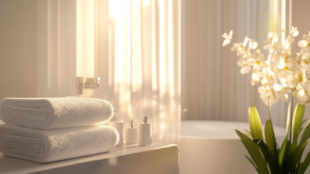 Multisensory aromatherapy experience enhancing relaxation in a spa environmentの素材
