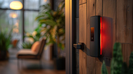 Digital devices enhance homes, promoting relaxation and wellness alongside greeneryの素材