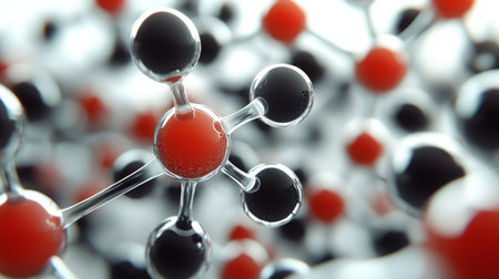 Detailed molecular models illustrate the complexity of bioinformaticsの素材