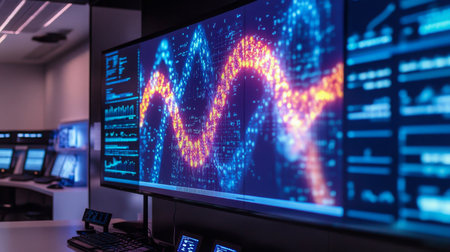 Innovative AI systems analyzing bio data through advanced computer interfacesの素材