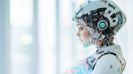 Exploring the future of pregnancy through advanced robotics and embryo technology. Generative AIの素材