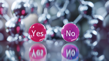 Colorful decision-making icons reflect choices in stem cell research and regenerative medicineの素材