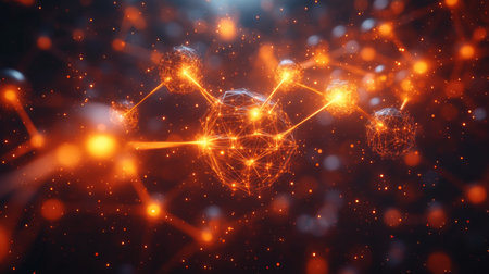 Understanding the complex interactions of qubits in quantum physics through simulation and visualization. Generative AIの素材