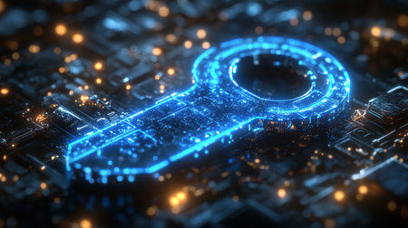 Exploration of quantum encryption concepts using qubits and superposition in digital security. Generative AIの素材