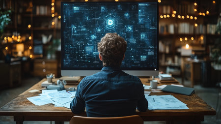 Exploring quantum physics concepts through simulations of qubits and their unique properties in a research environment. Generative AIの素材