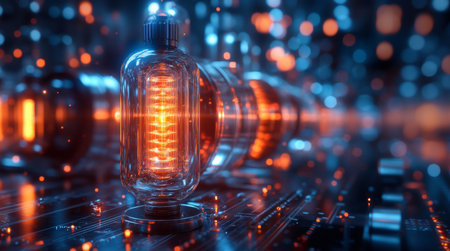 Quantum computings superposition and entanglement in modern data processing. Generative AIの素材
