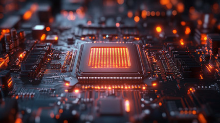 Exploring the intricacies of a quantum processor with dynamic qubit arrangements. Generative AIの素材