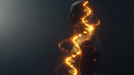 Visualizing genetic engineering concepts to enhance youth through alterationsの素材