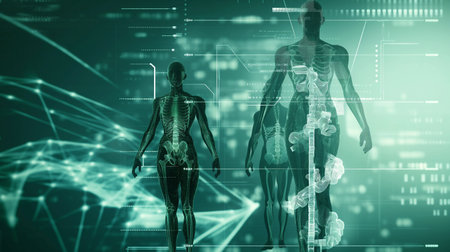 Visuals of genetic changes for youth extension via bioengineeringの素材