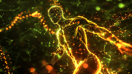 Visualization of genetic modifications aimed at prolonging youth using CRISPR and epigeneticsの素材