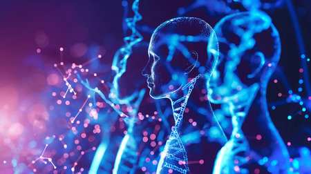 Visualizing bioengineering for genetic modifications to extend youthの素材