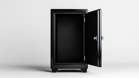 Secure lockbox symbolizing banking privacy and safety in financial transactions. Generative AIの素材
