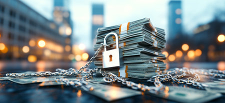 Secure banking strategy with shielded cash and lock for enhanced privacy. Generative AIの素材