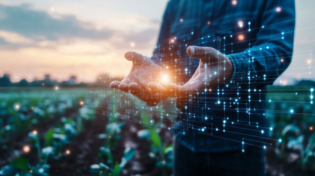 Modern agricultural selection proves effective in transforming farming practices. Generative AIの素材