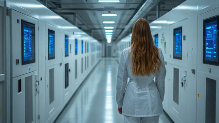 Warehouse Environment Dedicated to Climate Control and Cold Storage for Perishable Pharmaceutical Products Generative AIの素材