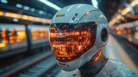 Advanced Robotic Inspection System in Urban Transportation Infrastructure With Automated Monitoring and Security Features Generative AIの素材