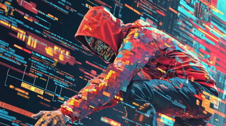 Protecting networks and data from cybersecurity threats using firewalls Generative AIの素材